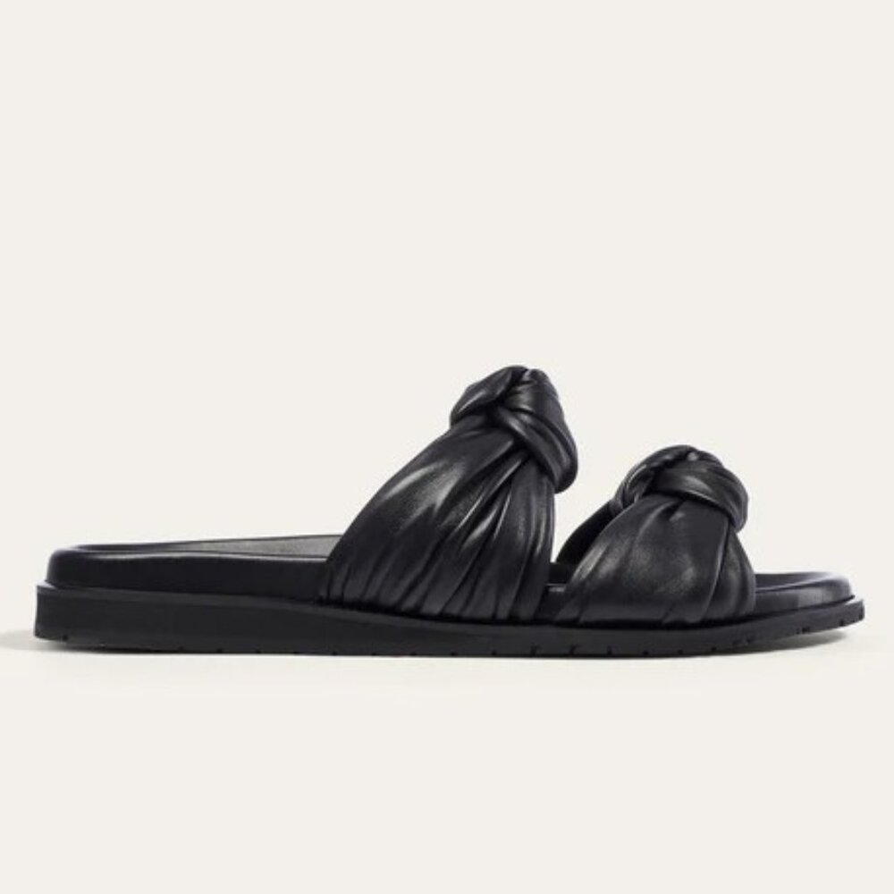 Dear Frances Tye Slide, Black, 38/7.5